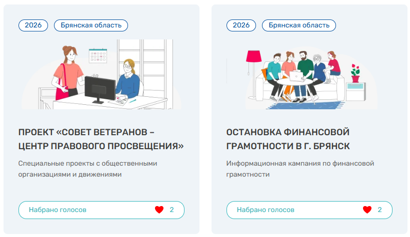 Голосование за лучшие региональные практики по финансовой грамотности